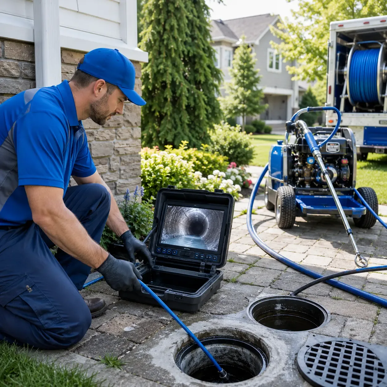 Outdoor drain cleaning professionals serving Aubrey, AR